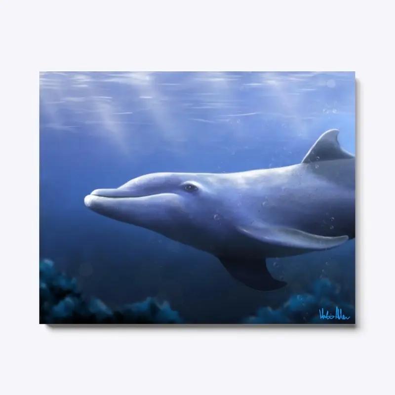 Blue Bottlenose Dolphin